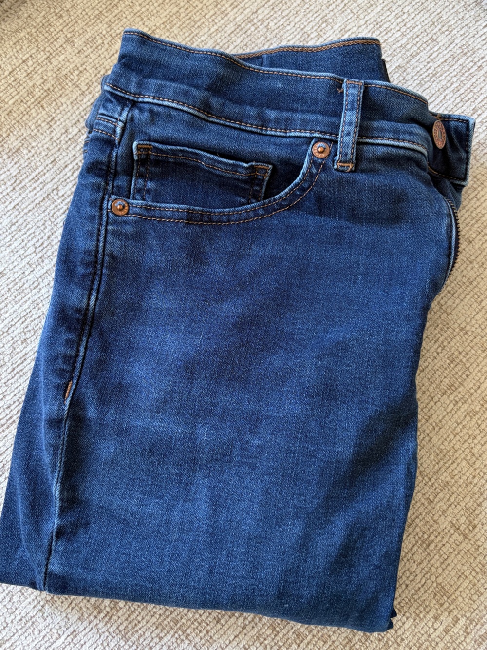 Express Women’s Skinny Jeans in Dark Blue Denim